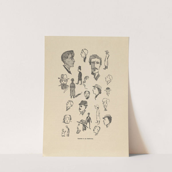 Sketches in the auditorium by William Orpen