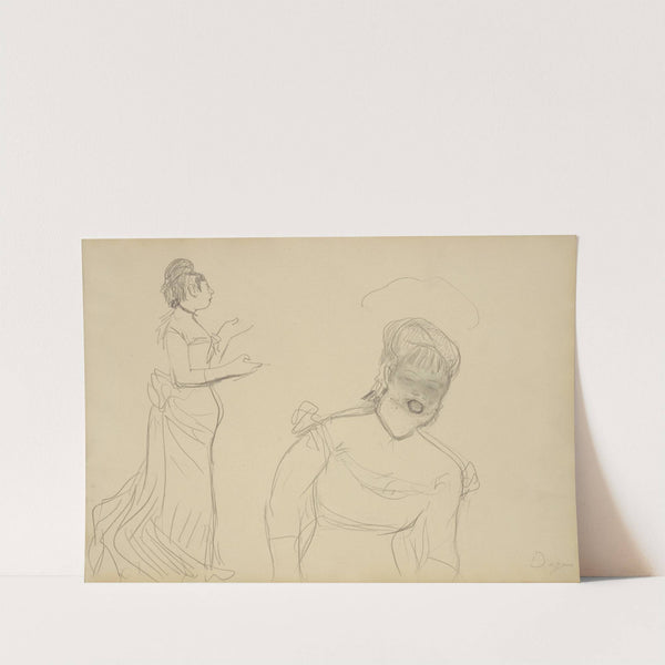 Sketches of a Café Singer (1877) by Edgar Degas