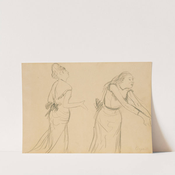 Sketches of a Café Singer (1877) by Edgar Degas