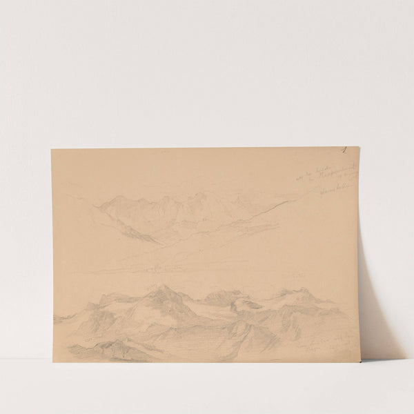 Sketches of alpine ranges in Switzerland by Józef Simmler