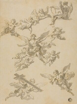 Sketches of Angels and Putti