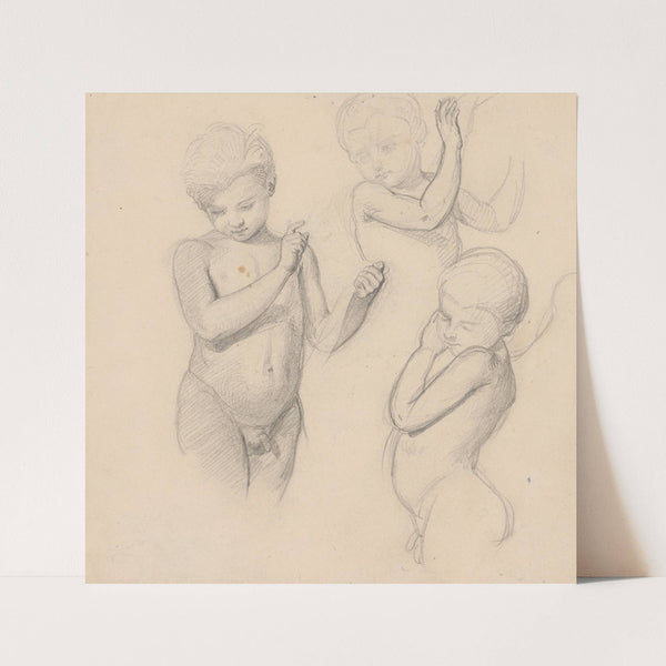 Sketches of angels for the painting ‘The Immaculate Conception’ by Józef Simmler
