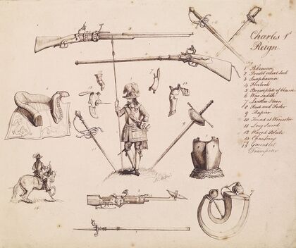 Sketches of Armour – Study for Charles I