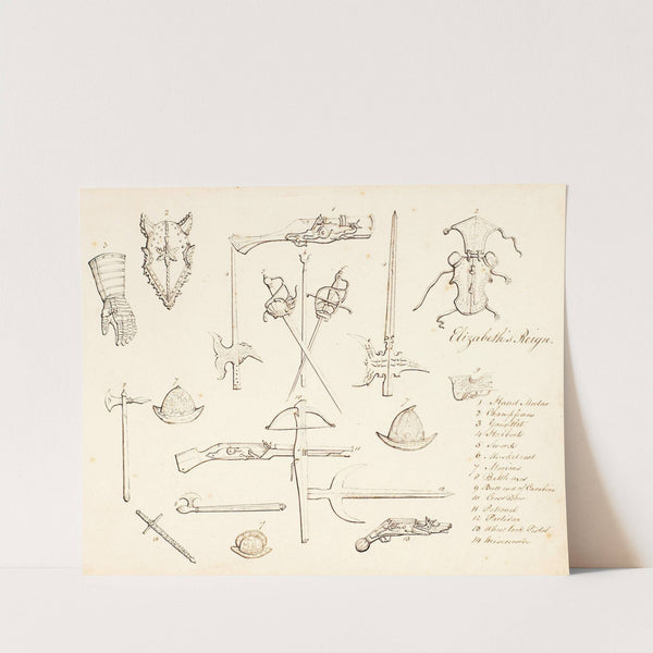 Sketches of Armour - Study for Elizabeth I by Sir John Everett Millais