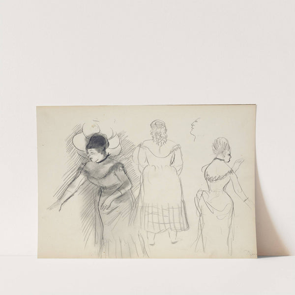 Sketches of Café Singers (1877) by Edgar Degas