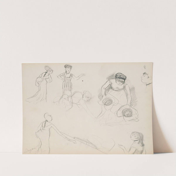 Sketches of Café Singers (1877) by Edgar Degas