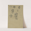 Sketches of characters on the roadside by Edwin Forbes