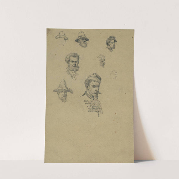 Sketches of characters on the roadside by Edwin Forbes