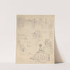 Sketches of costumes, furniture and architectural details by Józef Simmler