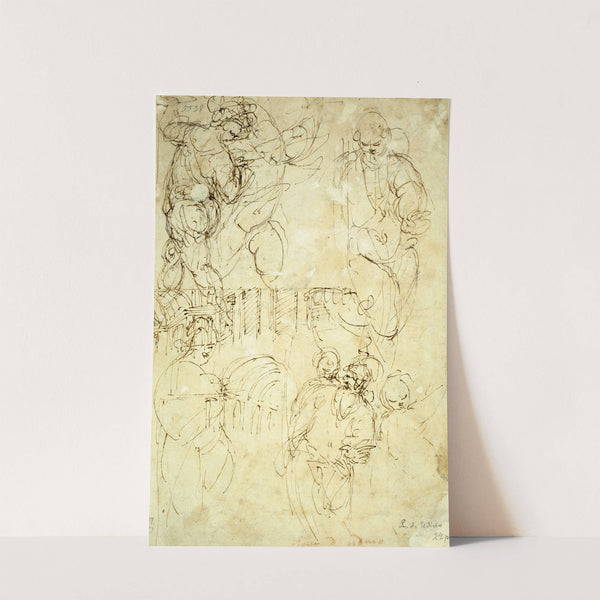 Sketches of Figures by Battista Franco