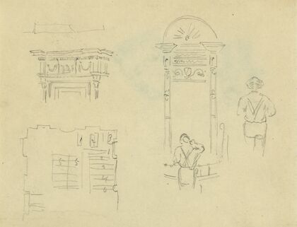 Sketches of interior details