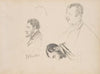 Sketches of Men in Profile