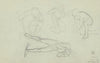 Sketches of nude males in various poses
