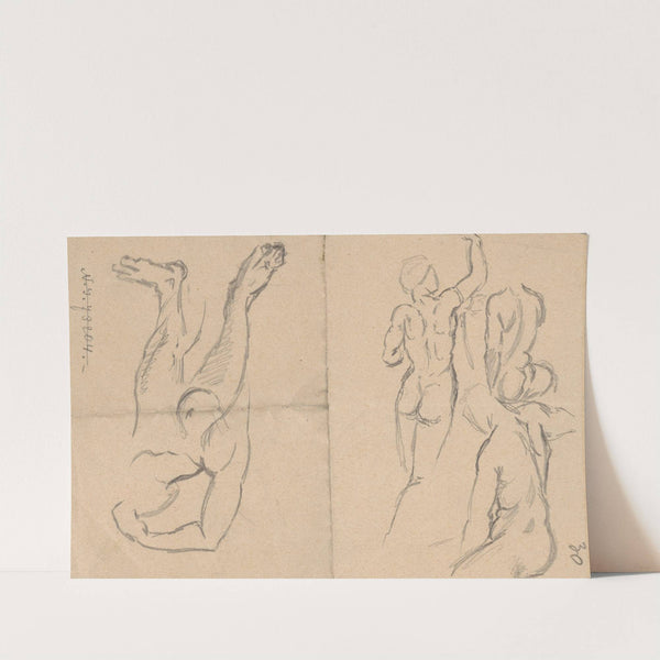 Sketches of nudes (1884-1887) by Stanisław Wyspiański