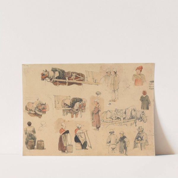 Sketches of Peasants and Work-Horses by Samuel Prout