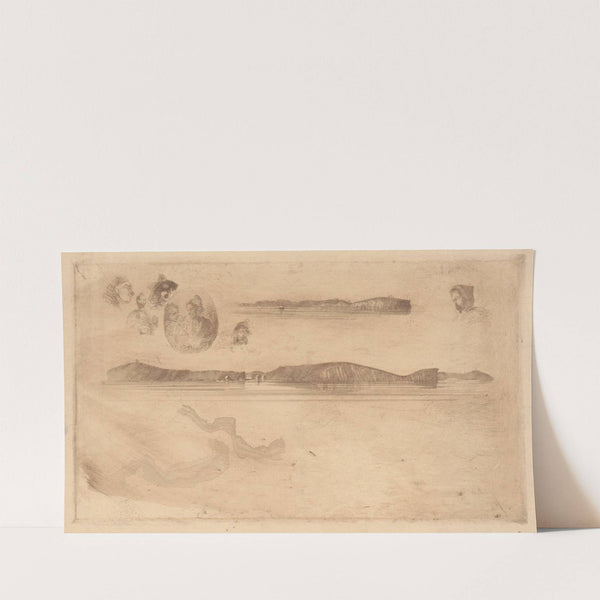 Sketches on the Coast Survey Plate (1854–1855) by James Abbott McNeill Whistler