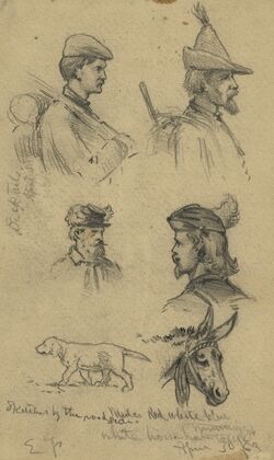 Sketches on the line of march. Bucktails