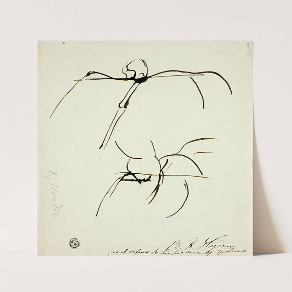 Sketches Related to Painting of Marcus Curtis by Benjamin Robert Haydon