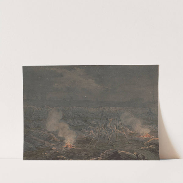 Sketches with Co. B, 8th Reg. Pa. Ma. under the officers of the old ‘Southwark Gaurd’ first night at Hagerstown (1862) by James Fuller Queen