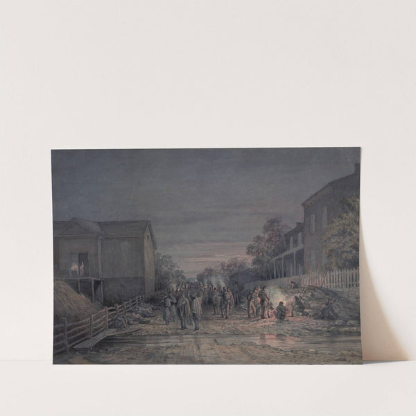 Sketches with the Co. B 8th Reg., Pa. militia under the officers of the old ‘Southwark Gaurd’ night after leaving ‘Camp McClure’ (1862) by James Fuller Queen