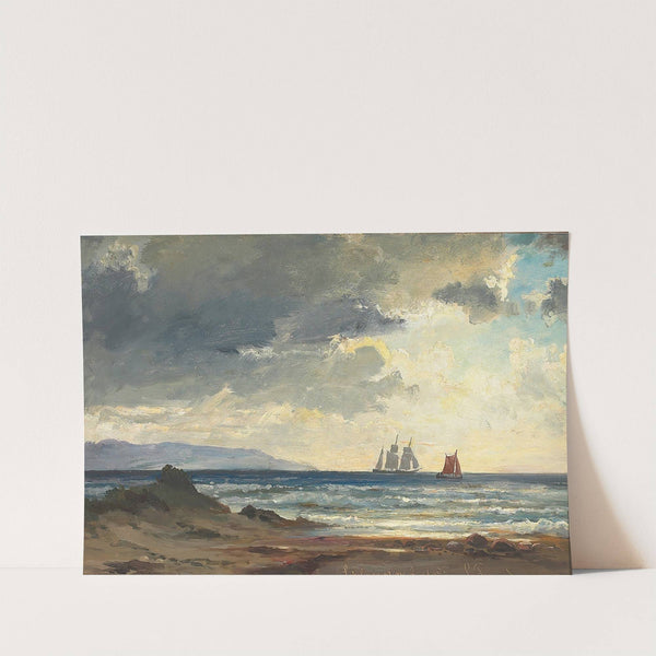 Skibe under opklaring i Laholm-bugten ved Halland (1855) by Carl Frederik Sørensen