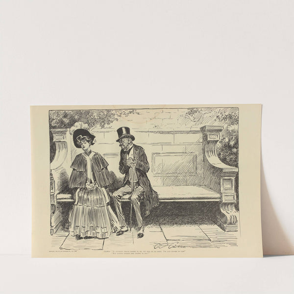 Skinflint; ‘If anything should happen to me, you will be all right’ (1900-1905) by Charles Dana Gibson