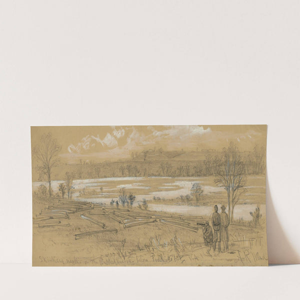 Skinkers Neck on the Rappanhannock below Fredericksburg, VA (1862) by Alfred Rudolph Waud