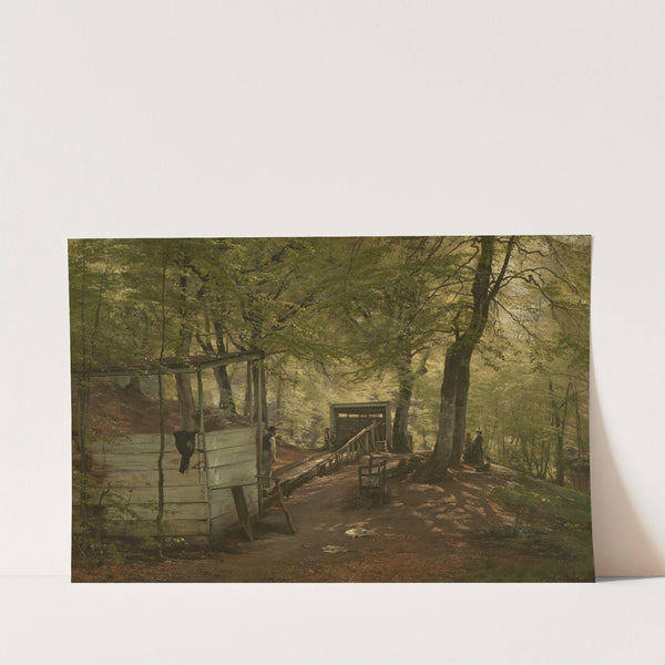 Skittle-alley in Saeby Forest. Spring Morning by Carl Frederik Aagaard