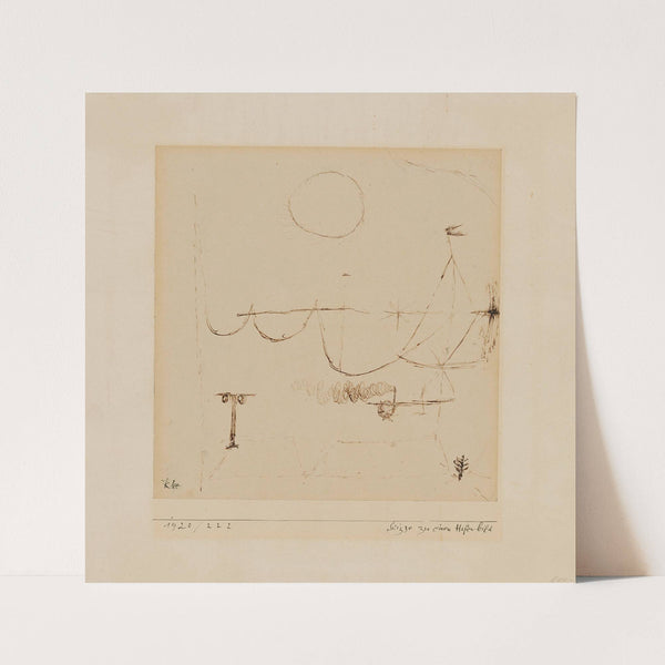 Skizze zu einem Hafenbild (1920) by Paul Klee