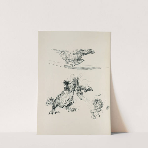 Skizzenbuch Pl.09 (1909) by Heinrich Kley