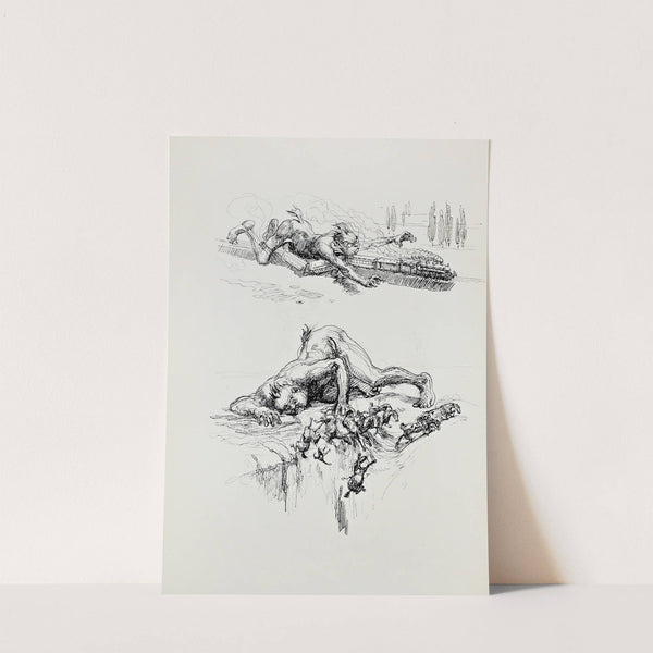 Skizzenbuch Pl.114 (1909) by Heinrich Kley