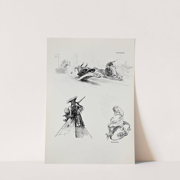 Skizzenbuch Pl.120 (1909) by Heinrich Kley