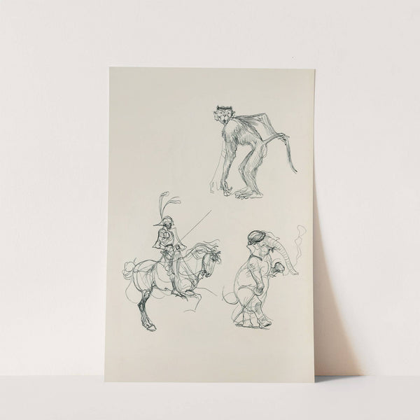 Skizzenbuch Pl.37 (1909) by Heinrich Kley