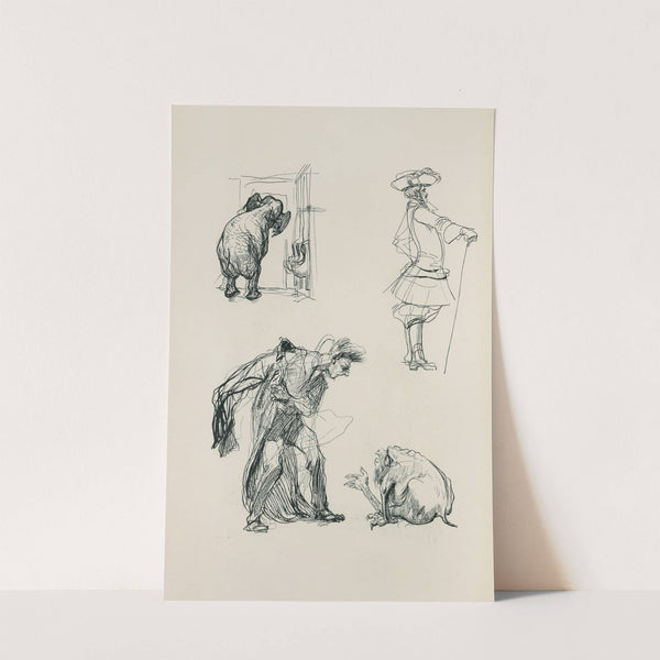 Skizzenbuch Pl.39 (1909) by Heinrich Kley