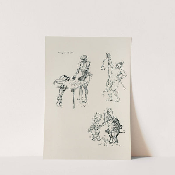 Skizzenbuch Pl.45 (1909) by Heinrich Kley