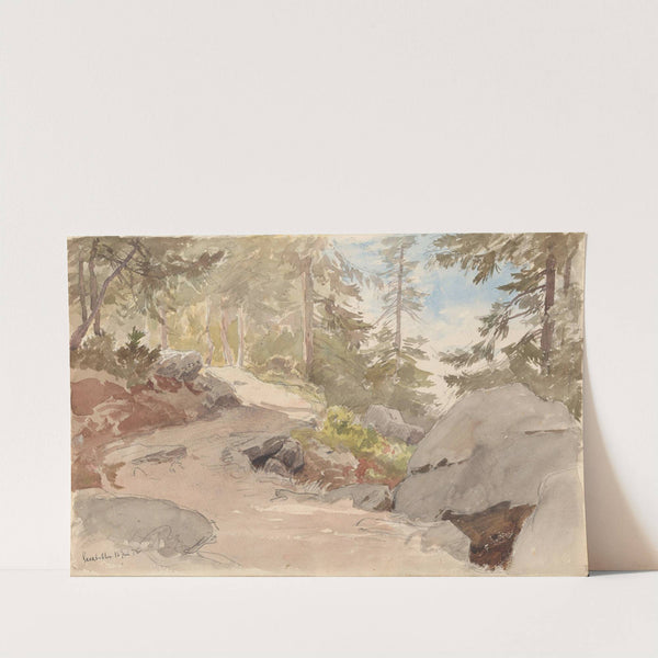 Skogsinteriør, Sarabråten by Hans Gude