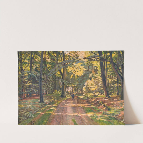 Skovvej ved Dyrnæs (1915) by Poul Simon Christiansen