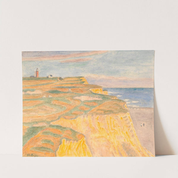 Skrænterne og fyret ved Bovbjerg by Niels Bjerre