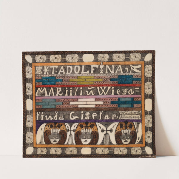 Skt. Adolfina, Mariili, und Wiegalinda Giselar (1920) by Adolf Wölfli