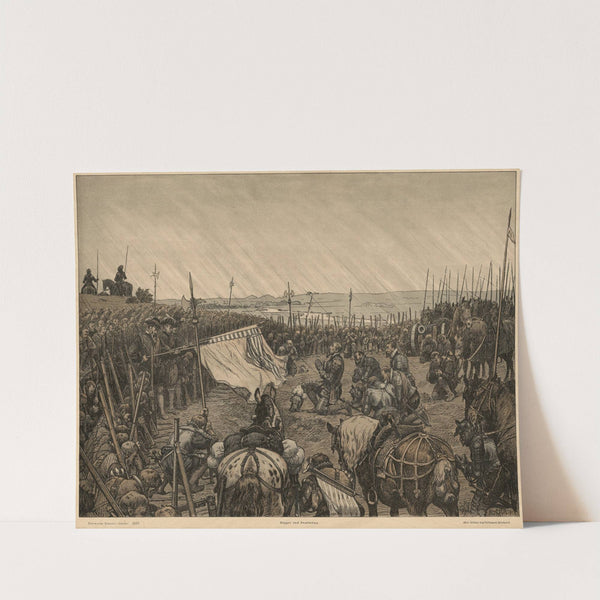 Slaget ved Svarterå (The battle of Svarterå) by Rasmus Christiansen