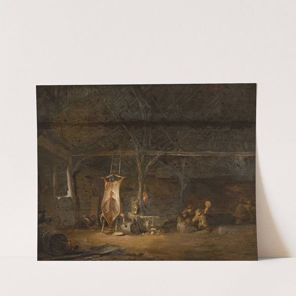 Slaughterhouse interior by Egbert van der Poel