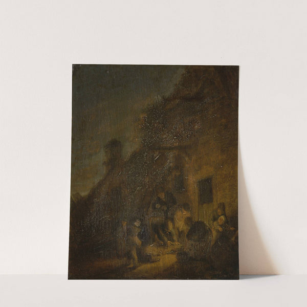 Slaughtering a Pig by Torchlight (1637) by Adriaen van Ostade