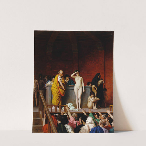 Slave Market in Ancient Rome (1884) by Jean-Léon Gérôme