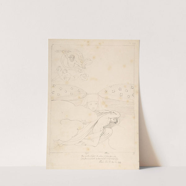 Sleep Escaping from the Wrath of Jupiter by John Flaxman