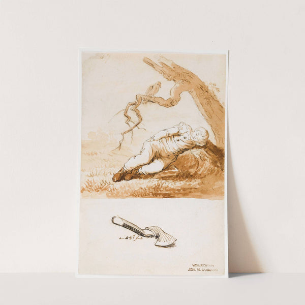 Sleeping Boy by Caspar David Friedrich