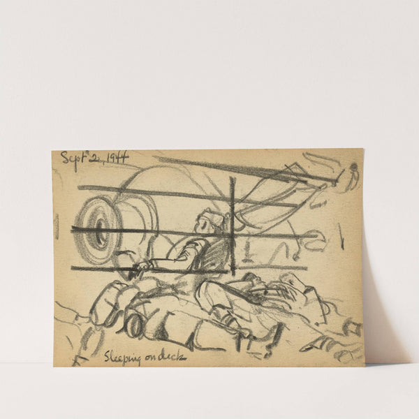 Sleeping deck (1944) by Victor Alfred Lundy
