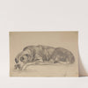 Sleeping dog (1900-1906) by Julian Falat