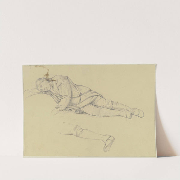 Sleeping farmer by Jakob Becker