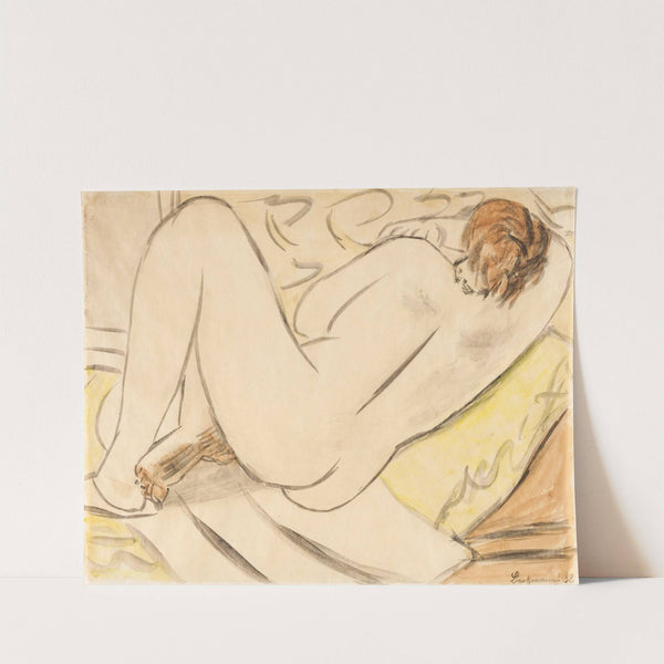 Sleeping Nude (1938) by Max Beckmann