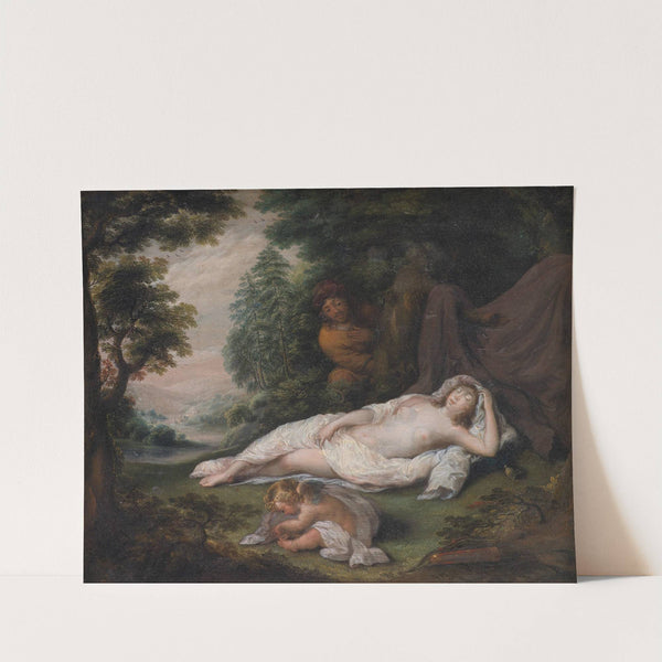 Sleeping Nymph Watched by a Man by Laurentius de Neter